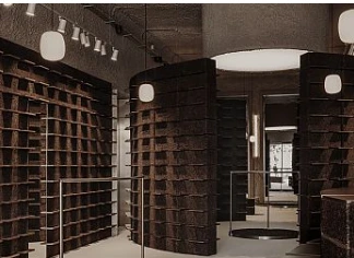 MDFaçade cork interior at Sportino Store in Porto